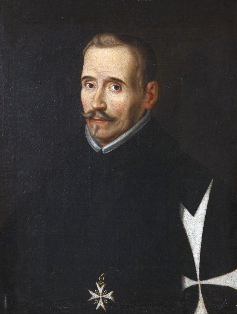 Portrait of Lope de Vega who describes the idea of Arcadia
